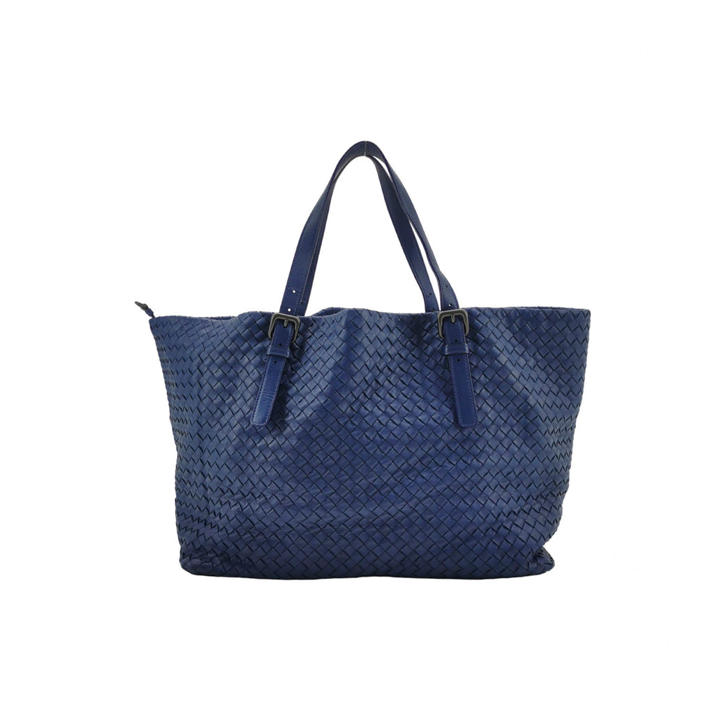 Bottega Veneta Cesta Tote Dark Blue