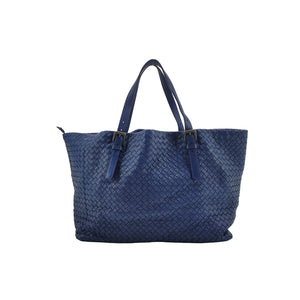 Bottega Veneta Cesta Tote Dark Blue
