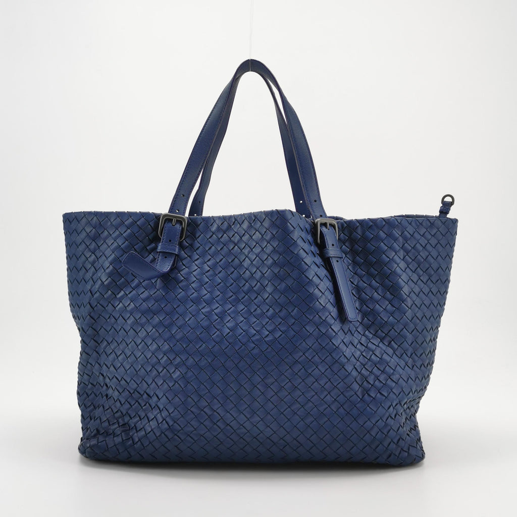 Bottega Veneta Cesta Tote Dark Blue
