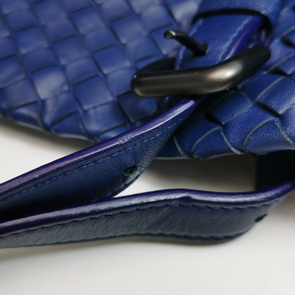 Bottega Veneta Cesta Tote Dark Blue