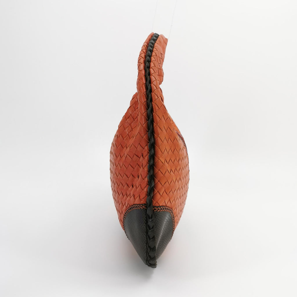 Bottega Veneta Intrecciato Multicolor Woven Hobo Bag