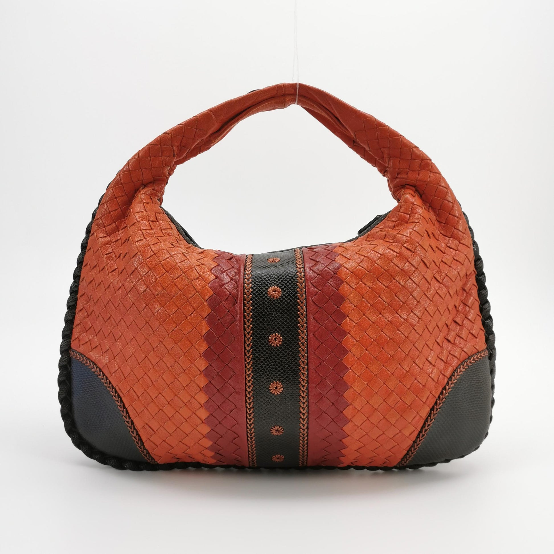 Bottega Veneta Intrecciato Multicolor Woven Hobo Bag