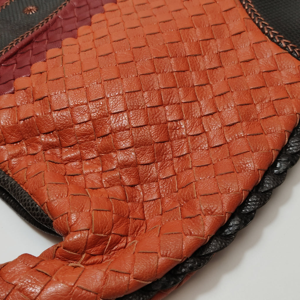 Bottega Veneta Intrecciato Multicolor Woven Hobo Bag