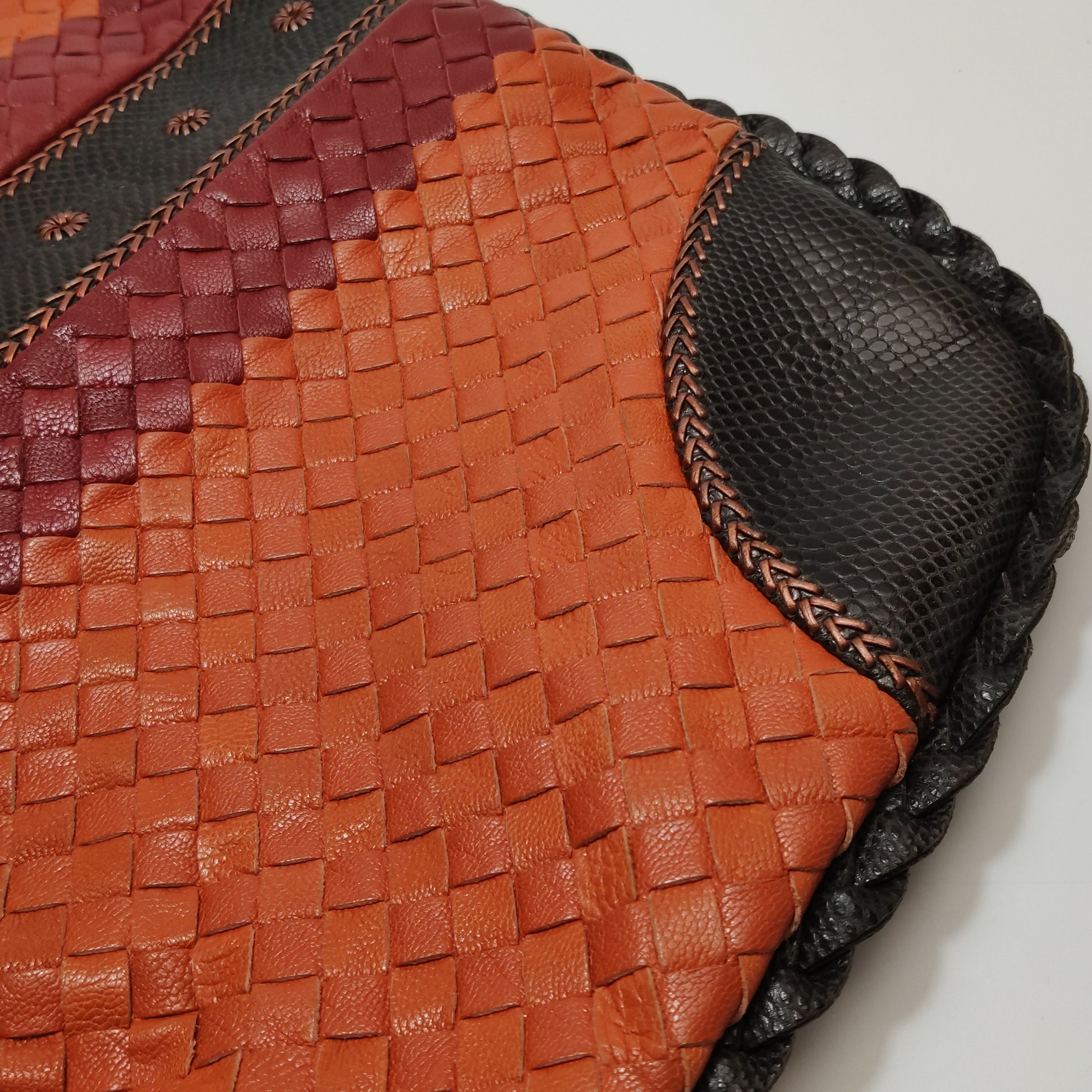 Bottega Veneta Intrecciato Multicolor Woven Hobo Bag