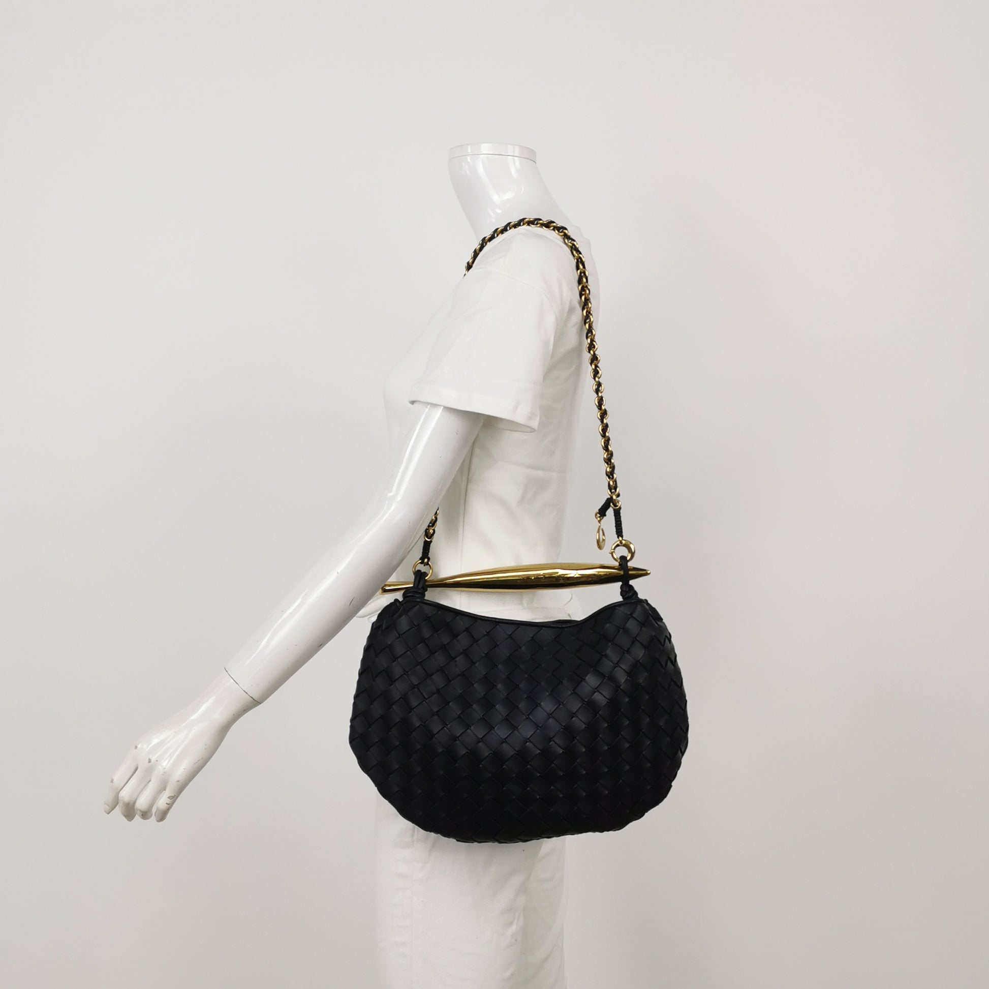 Bottega Veneta Sardine Chain Black