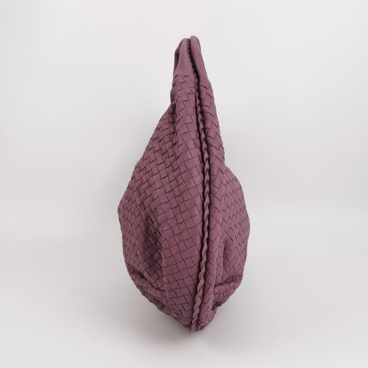 Bottega Veneta Inrecciato Belly Hobo Purple 45cm