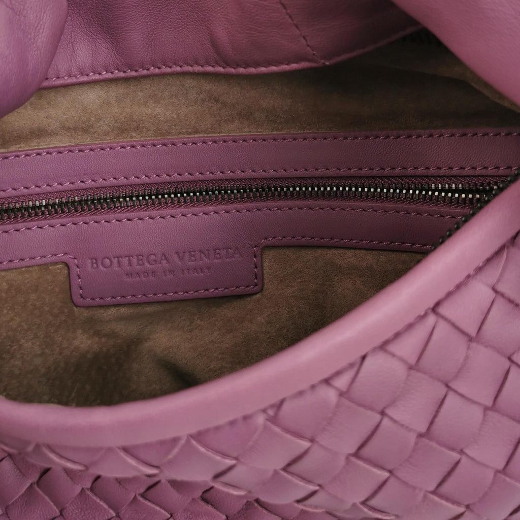 Bottega Veneta Inrecciato Belly Hobo Purple 45cm