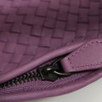 Bottega Veneta Inrecciato Belly Hobo Purple 45cm
