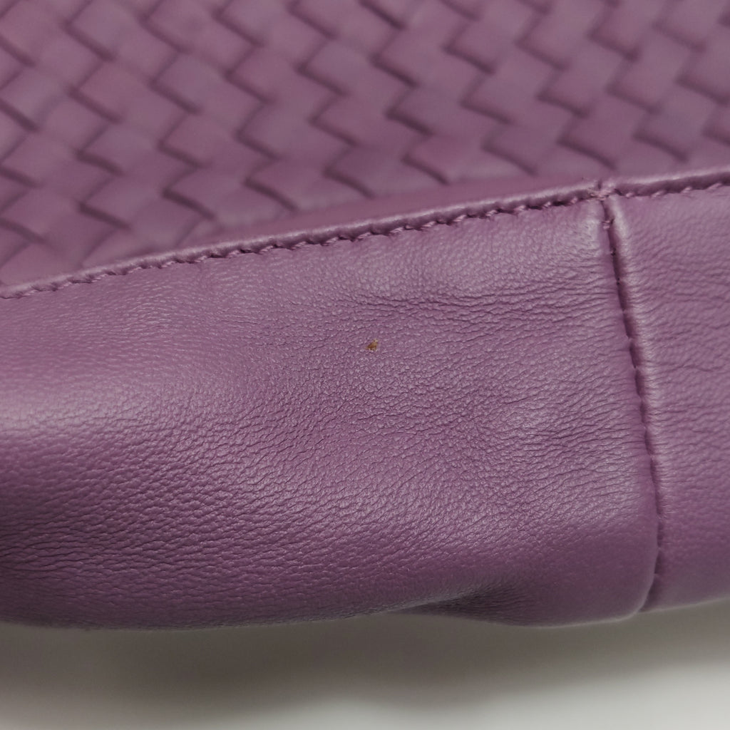 Bottega Veneta Inrecciato Belly Hobo Purple 45cm