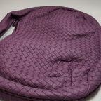 Bottega Veneta Inrecciato Belly Hobo Purple 45cm