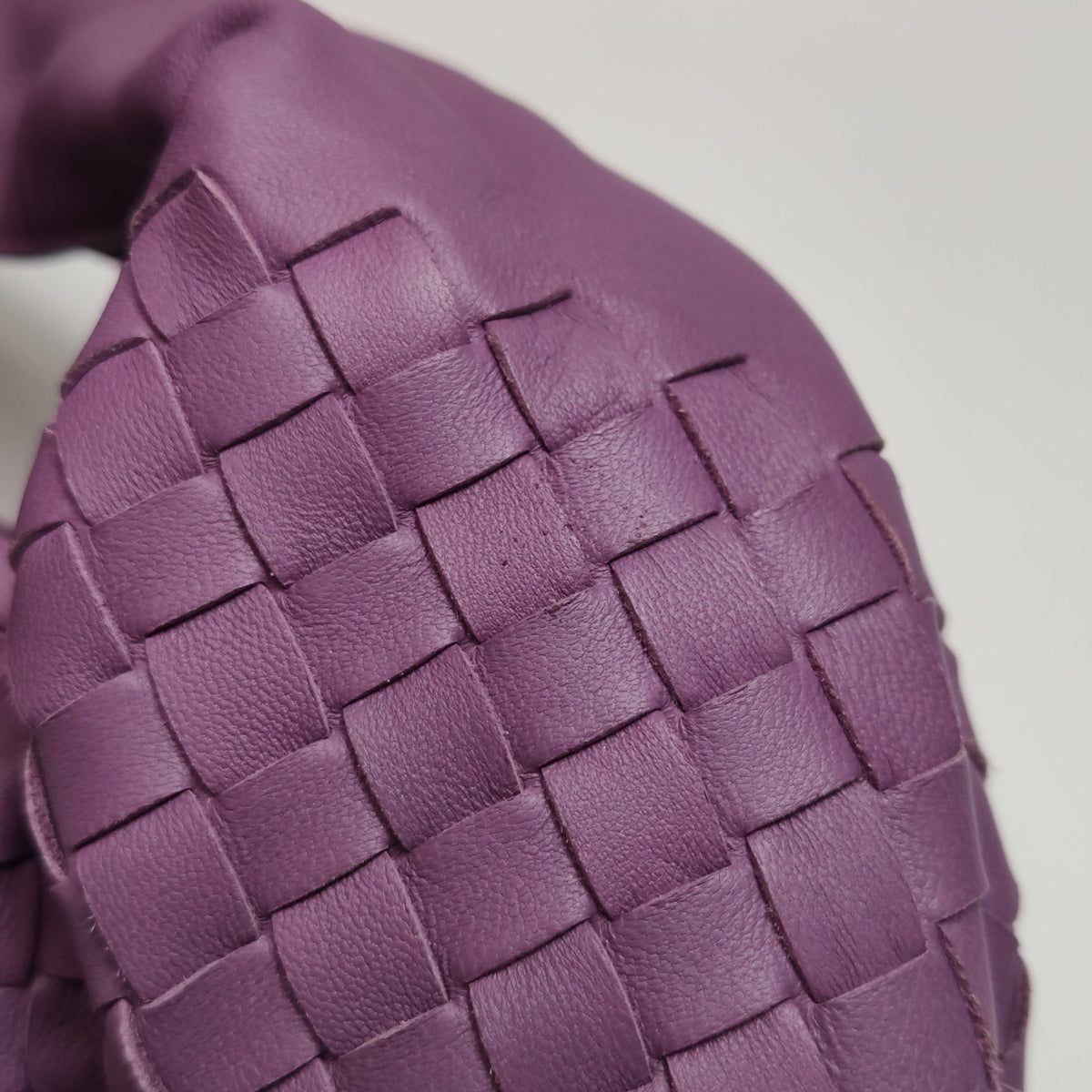 Bottega Veneta Inrecciato Belly Hobo Purple 45cm
