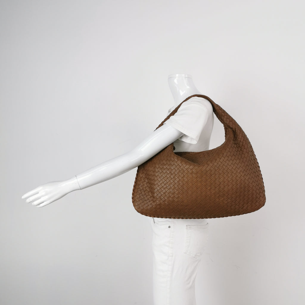 Bottega Veneta Intrecciato Hobo Brown