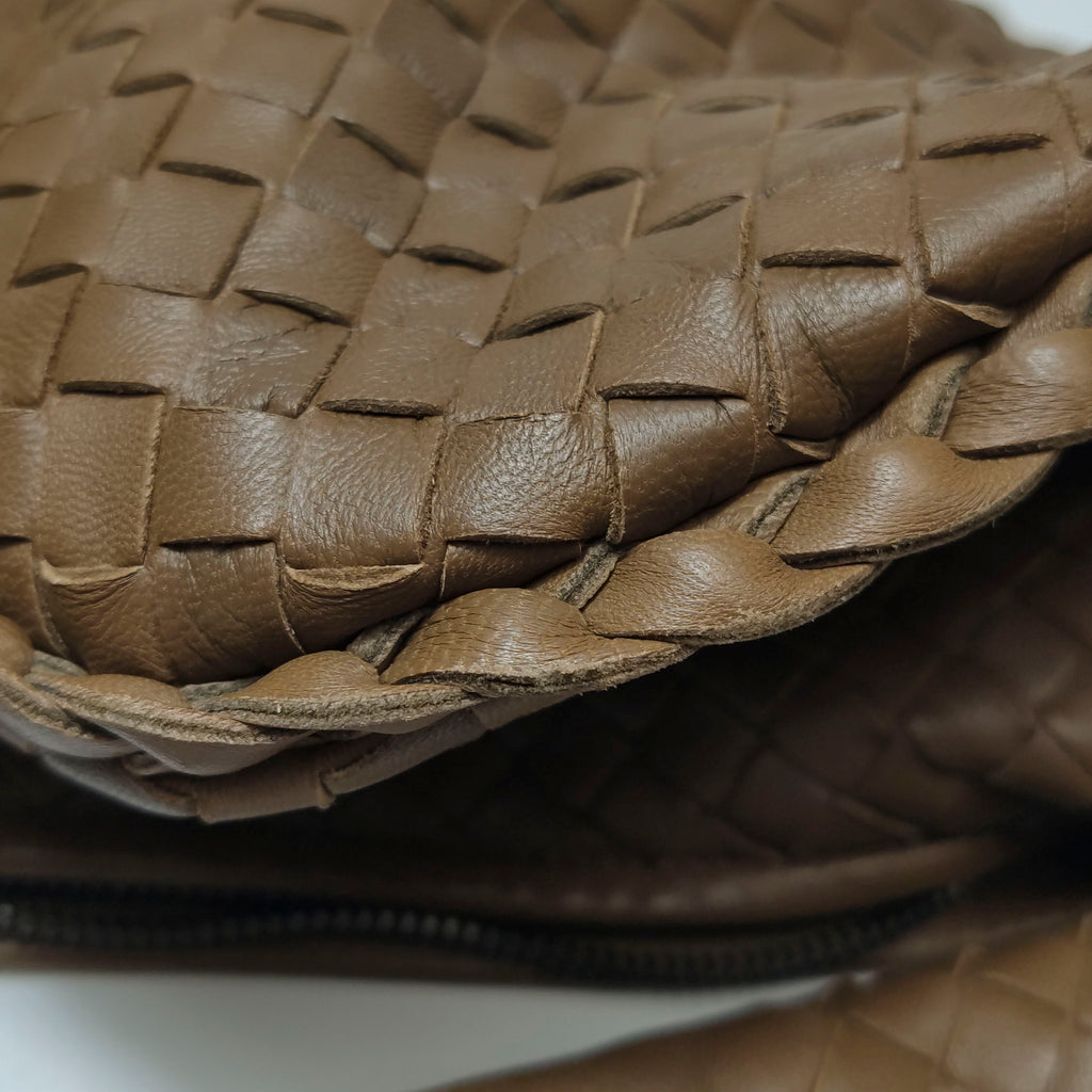 Bottega Veneta Intrecciato Hobo Brown