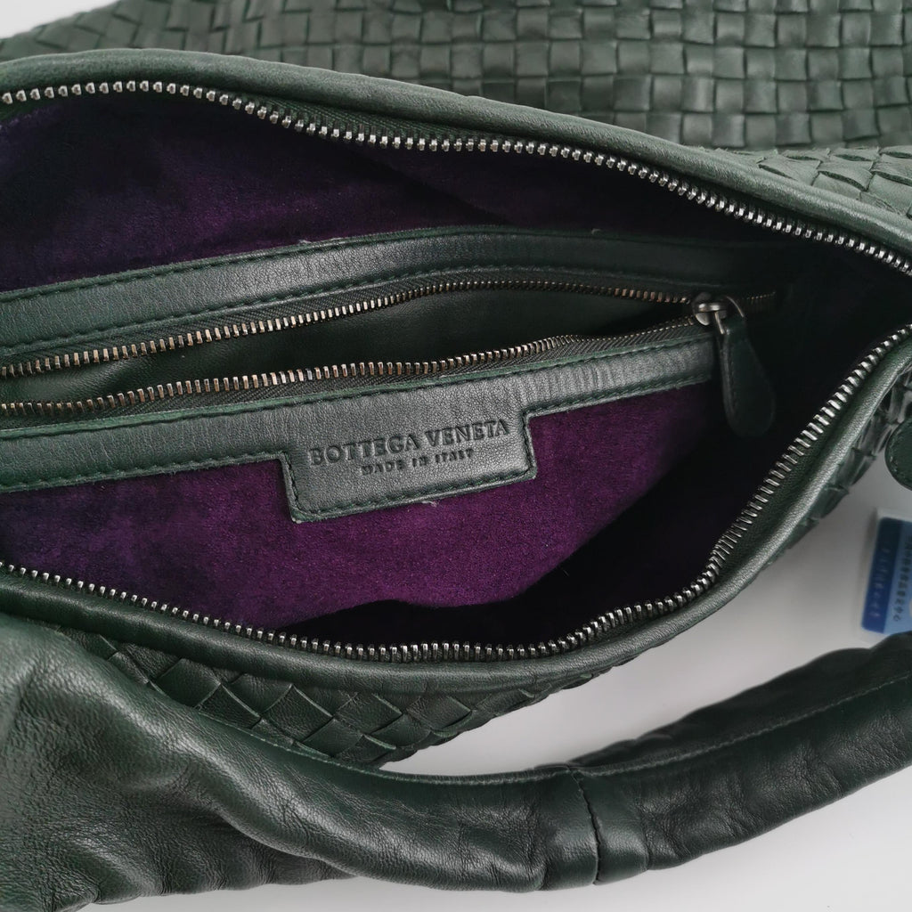 Bottega Veneta Belly Hobo Dark Green
