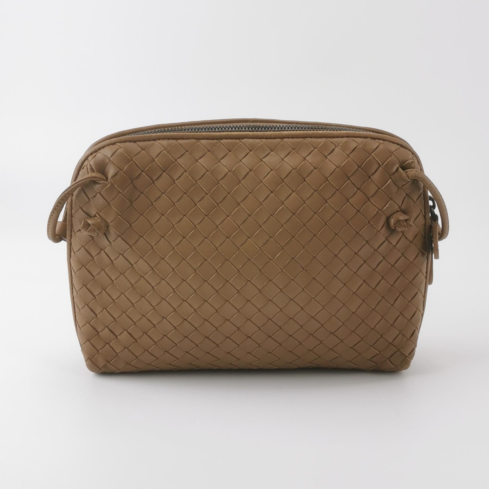 Bottega Veneta Nodini Crossbody Dark Beige