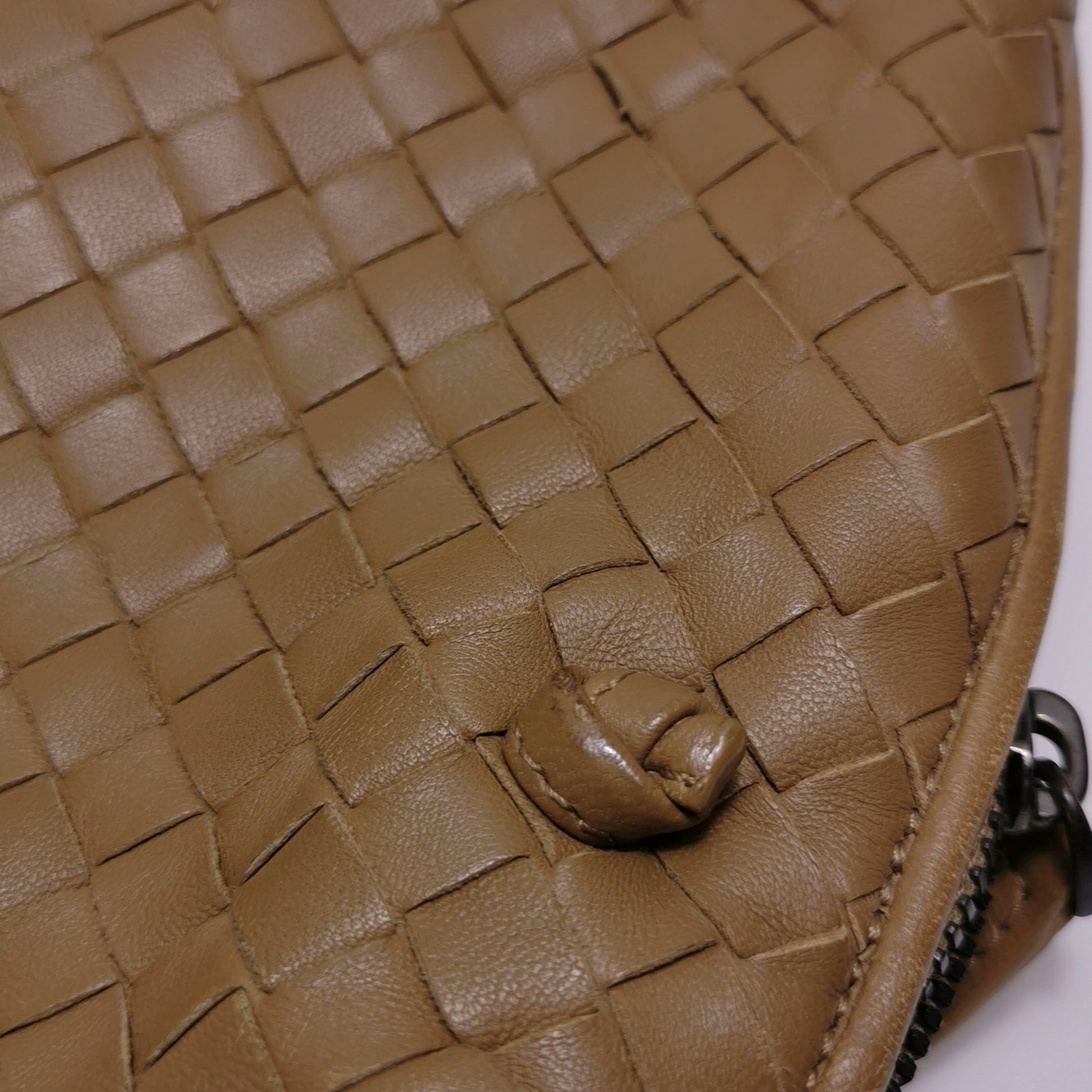 Bottega Veneta Nodini Crossbody Dark Beige