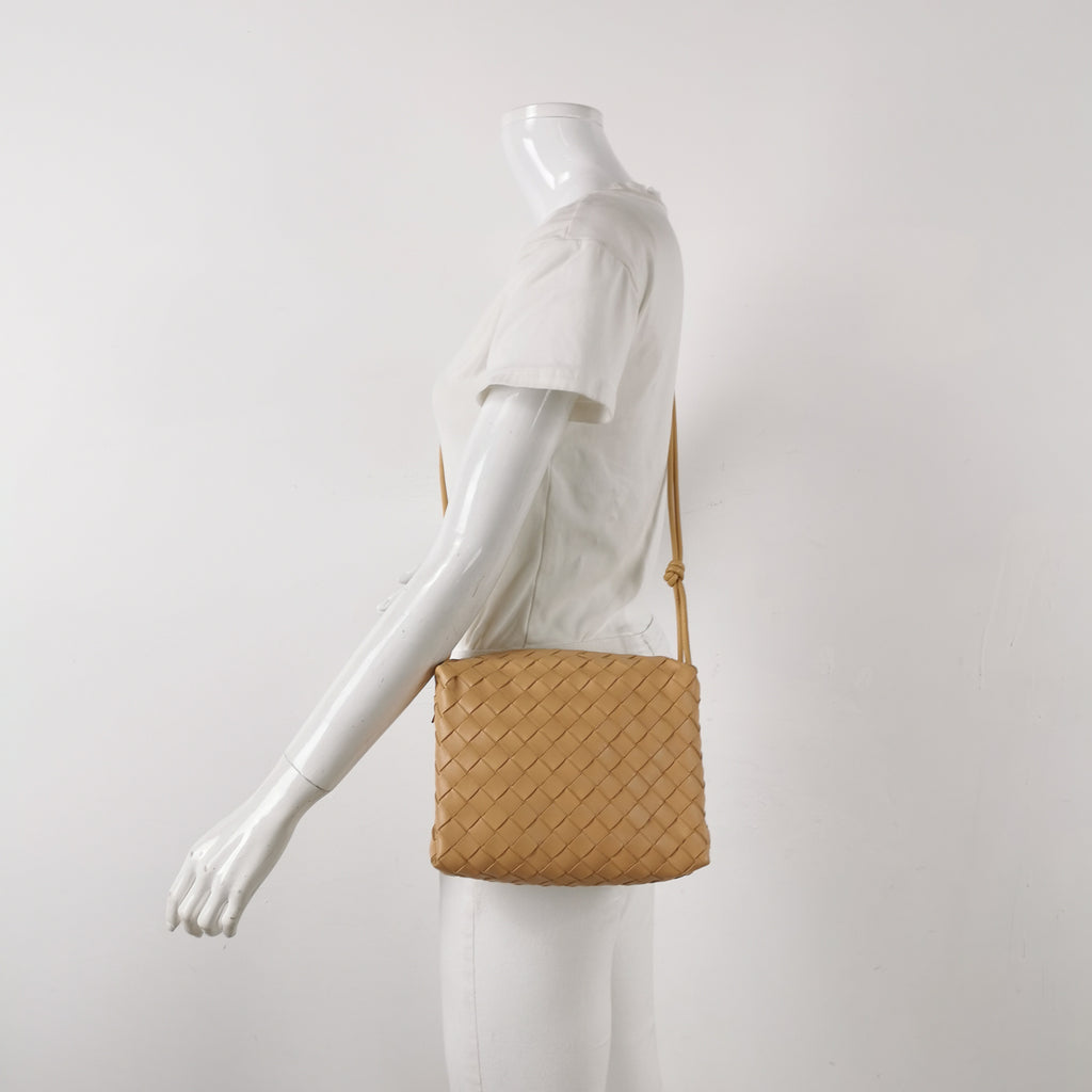 Bottega Veneta Loop Small Beige Crossbody
