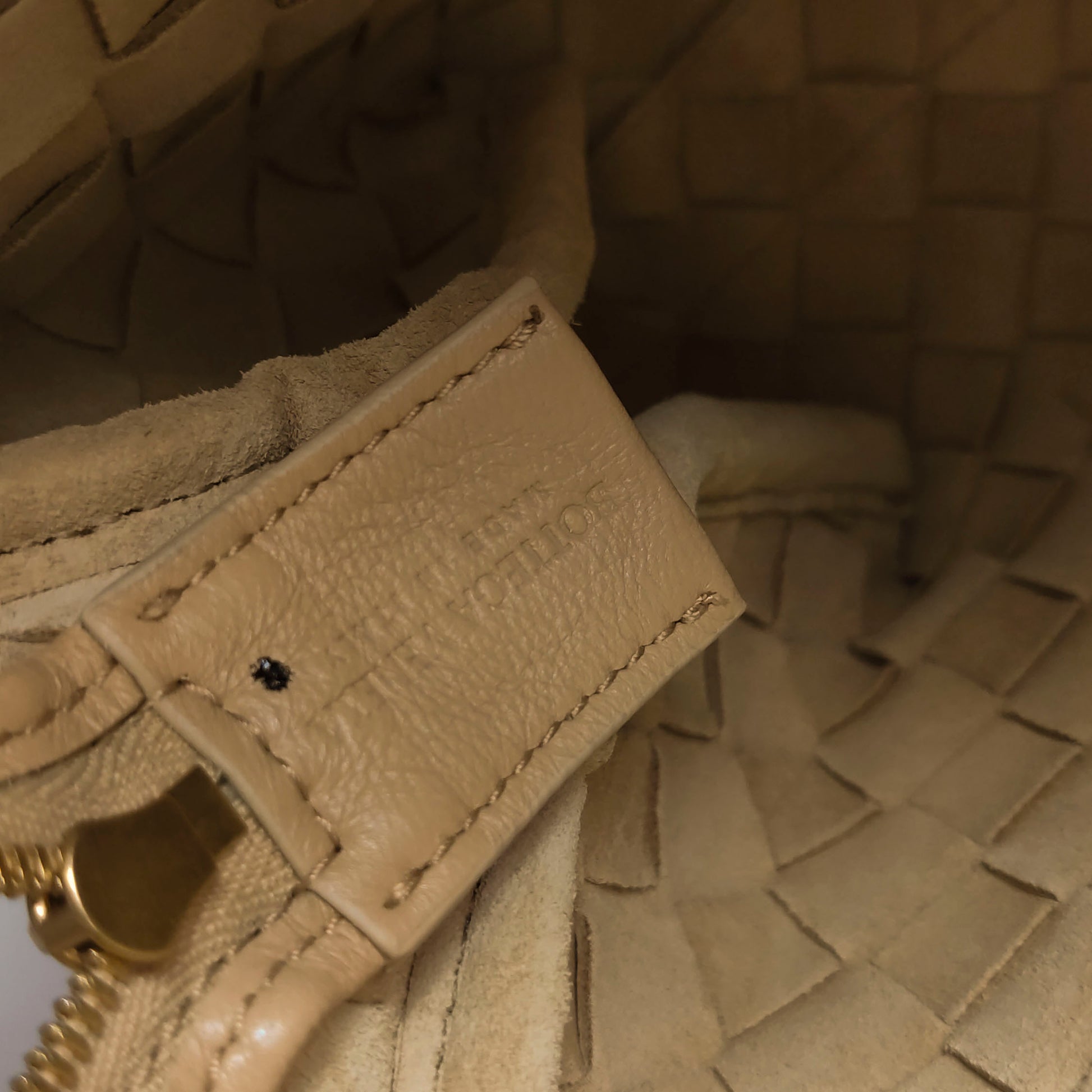 Bottega Veneta Loop Small Beige Crossbody