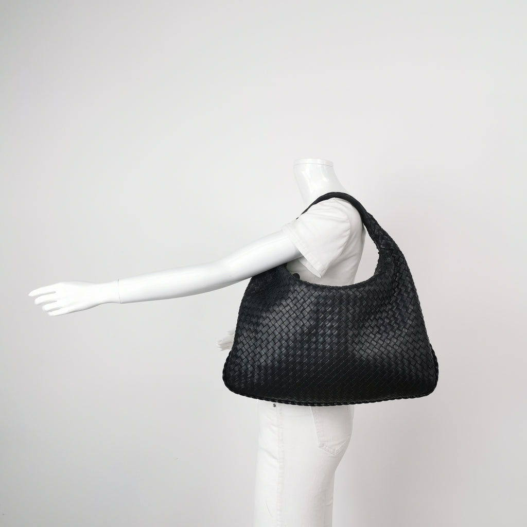 Bottega Veneta Intrecciato Hobo Large Black