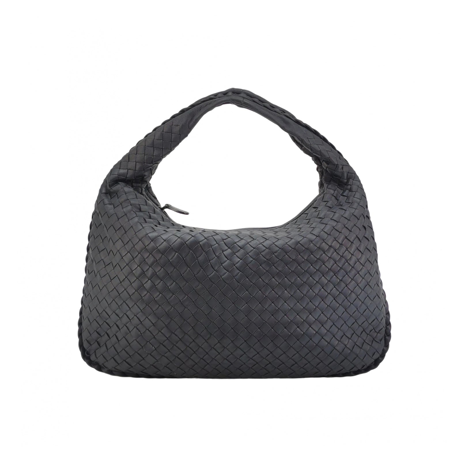 Bottega Veneta Intrecciato Hobo Shoulder Bag Small Dark Blue