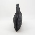 Bottega Veneta Intrecciato Hobo Shoulder Bag Small Dark Blue