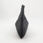 Bottega Veneta Intrecciato Hobo Shoulder Bag Small Dark Blue