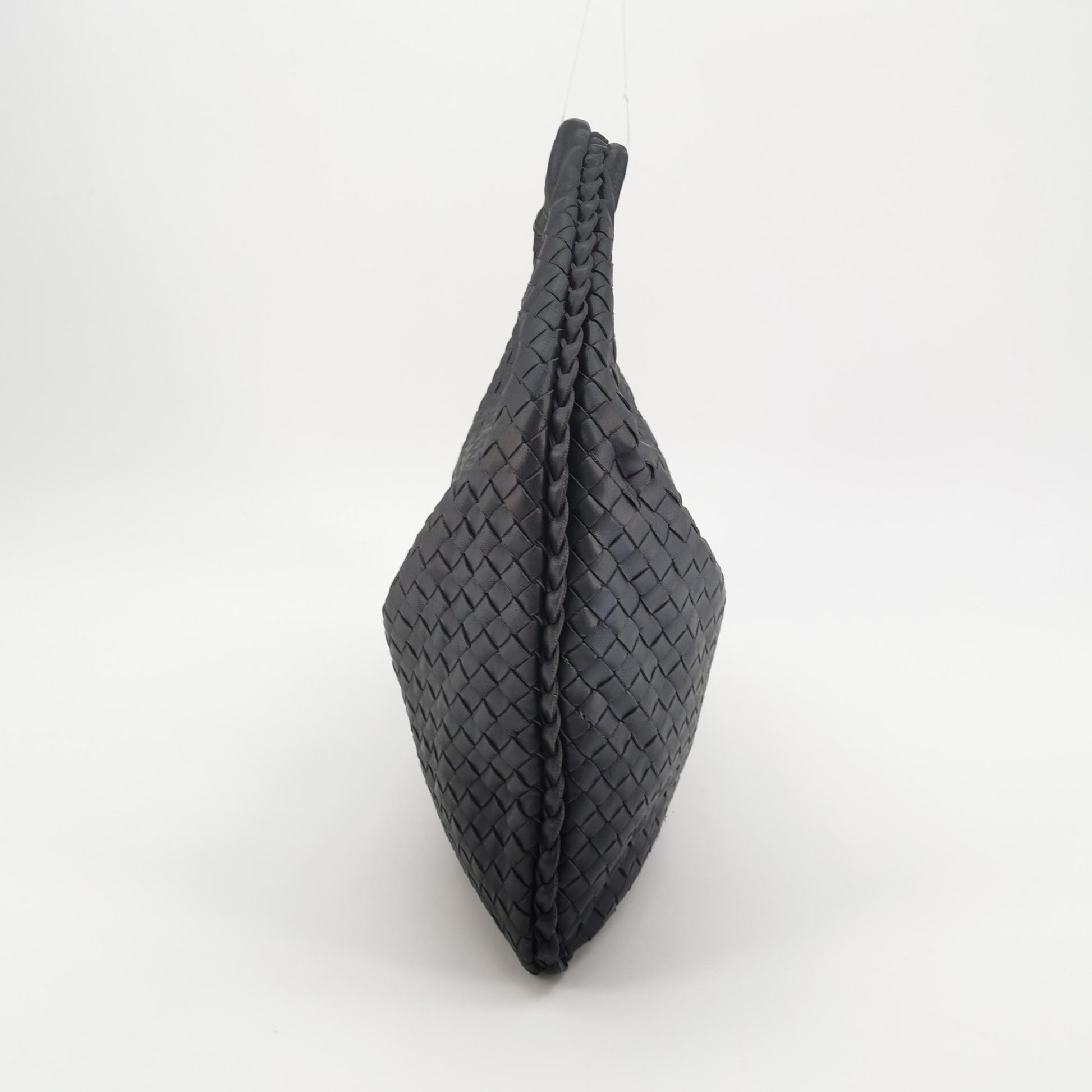 Bottega Veneta Intrecciato Hobo Shoulder Bag Small Dark Blue