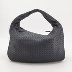 Bottega Veneta Intrecciato Hobo Shoulder Bag Small Dark Blue