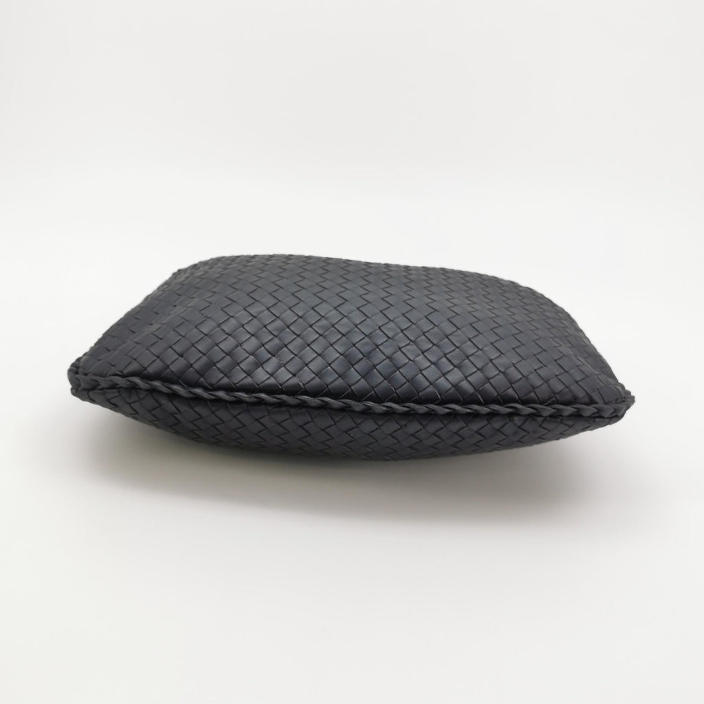 Bottega Veneta Intrecciato Hobo Shoulder Bag Small Dark Blue