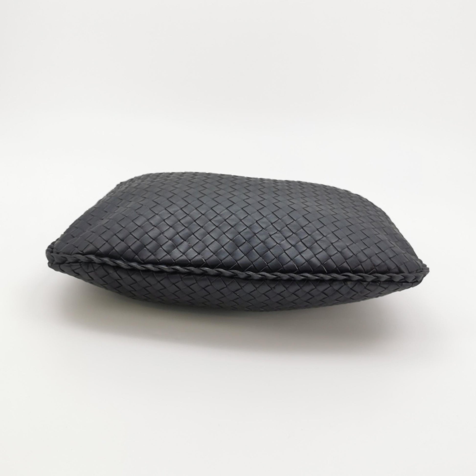 Bottega Veneta Intrecciato Hobo Shoulder Bag Small Dark Blue