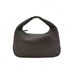 Bottega Veneta Intrecciato Hobo Eyelets Dark Brown