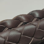 Bottega Veneta Intrecciato Hobo Eyelets Dark Brown