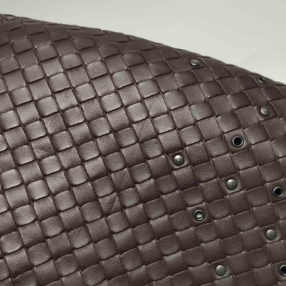 Bottega Veneta Intrecciato Hobo Eyelets Dark Brown