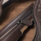 Bottega Veneta Intrecciato Hobo Eyelets Dark Brown