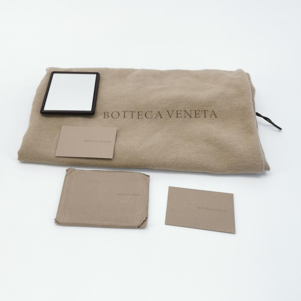 Bottega Veneta Intrecciato Shoulder Bag Burgundy