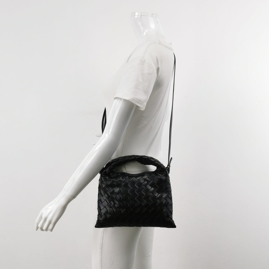 Bottega Veneta Hop Mini Crossbody Black