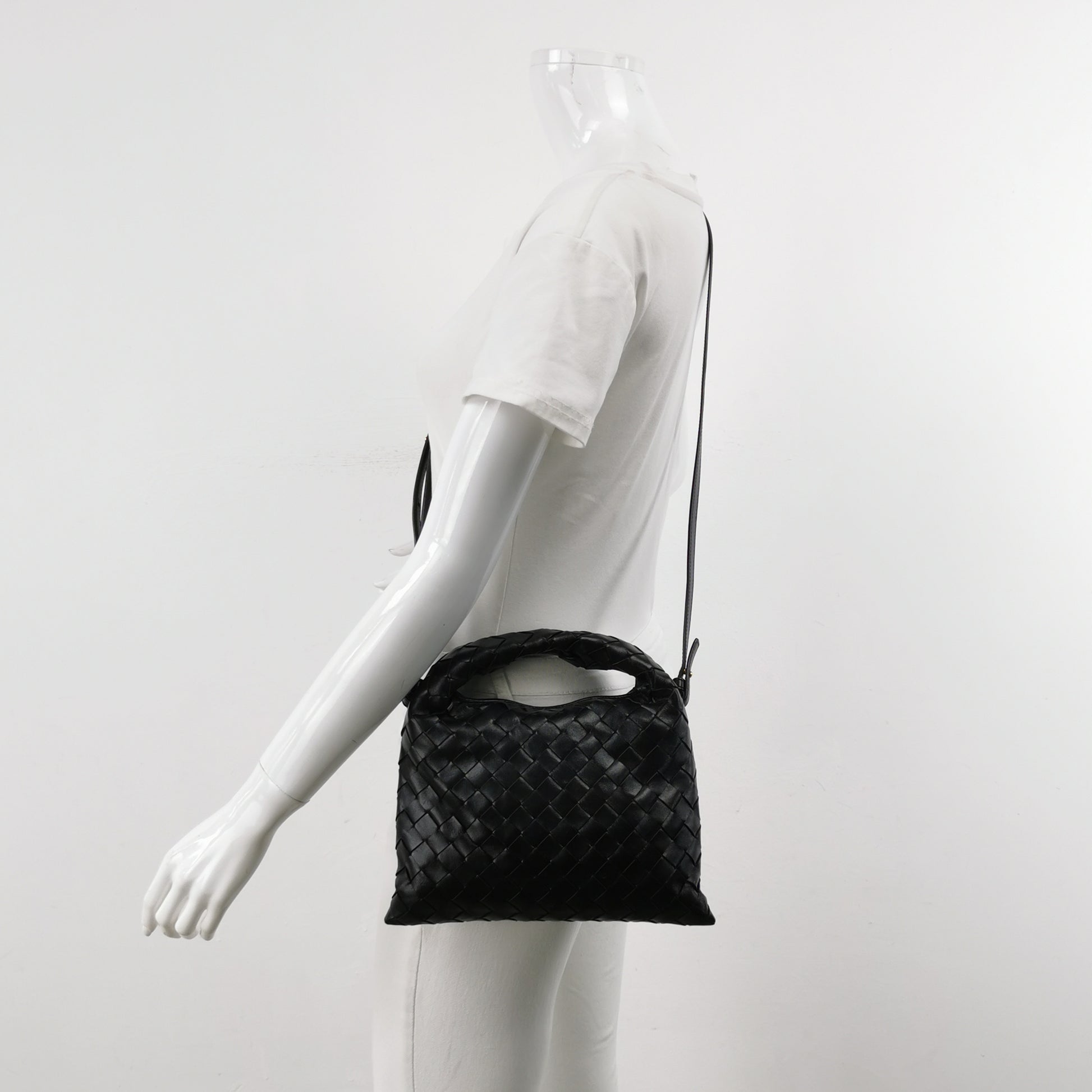 Bottega Veneta Hop Mini Crossbody Black