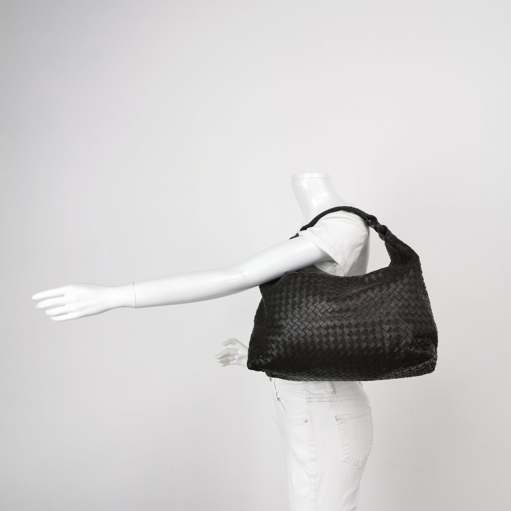 Bottega Veneta Sloane Hobo Dark Brown
