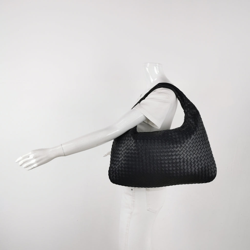 Bottega Veneta Intrecciato Hobo Black