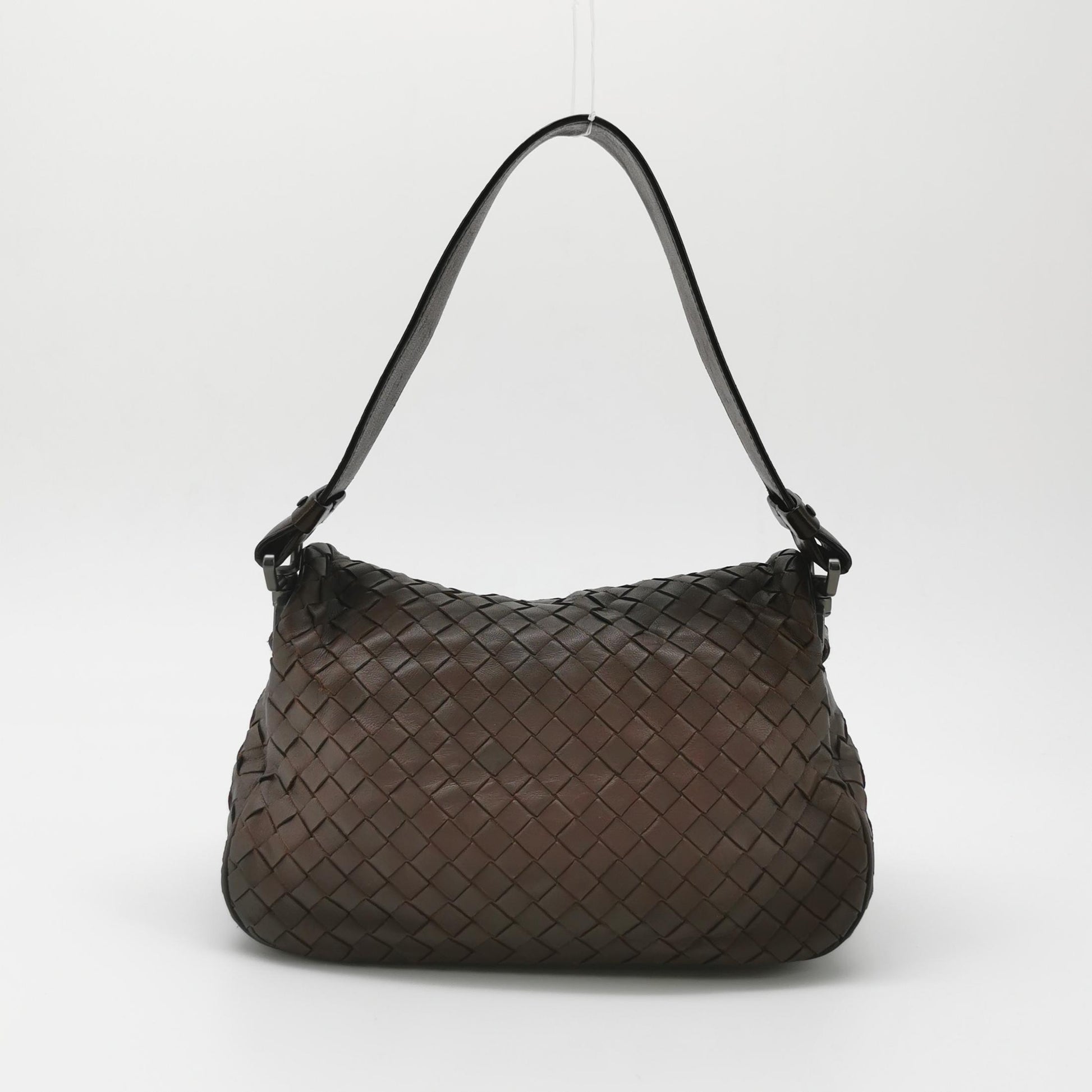 Bottega Veneta Intrecciato Double Flap Shoulder Bag