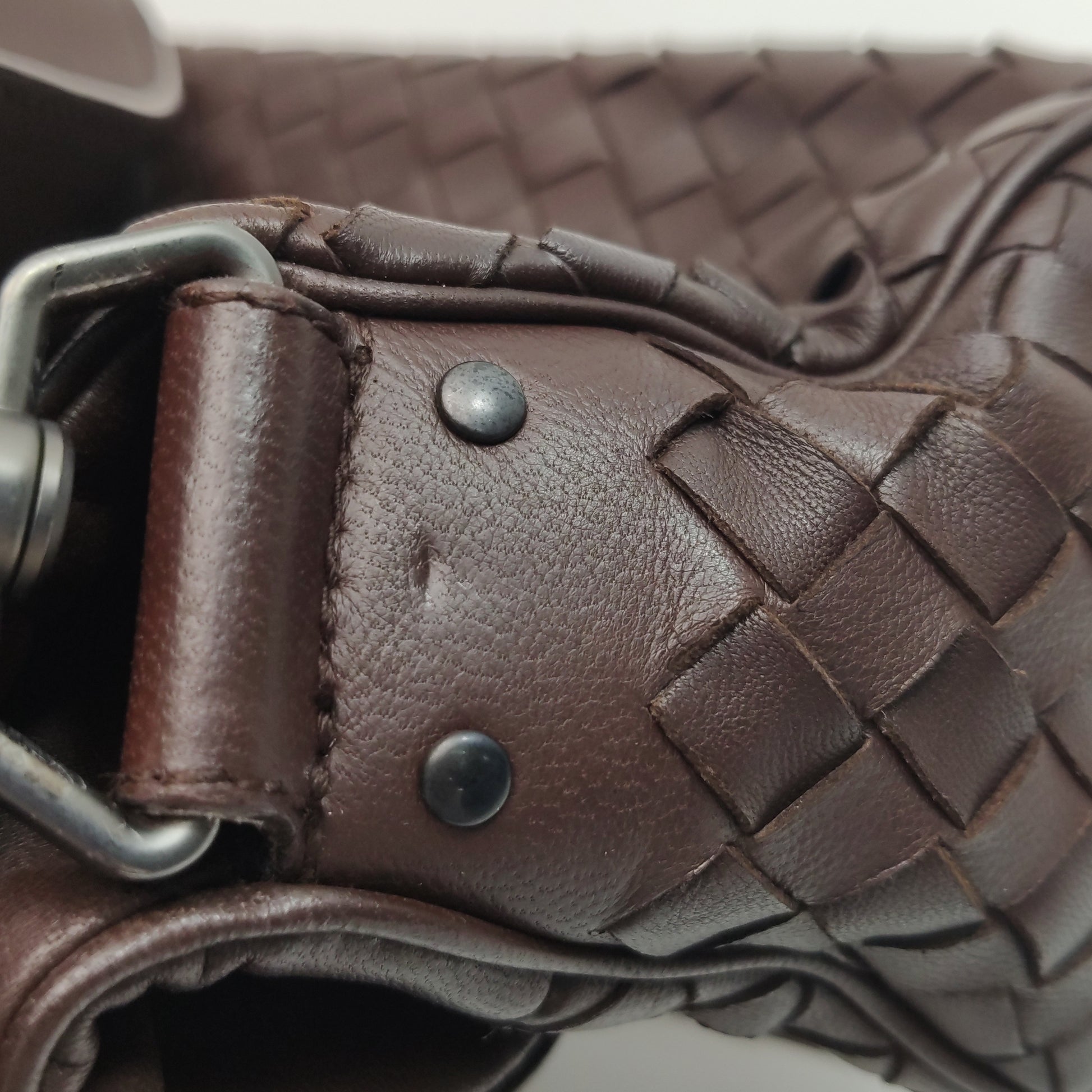 Bottega Veneta Intrecciato Double Flap Shoulder Bag