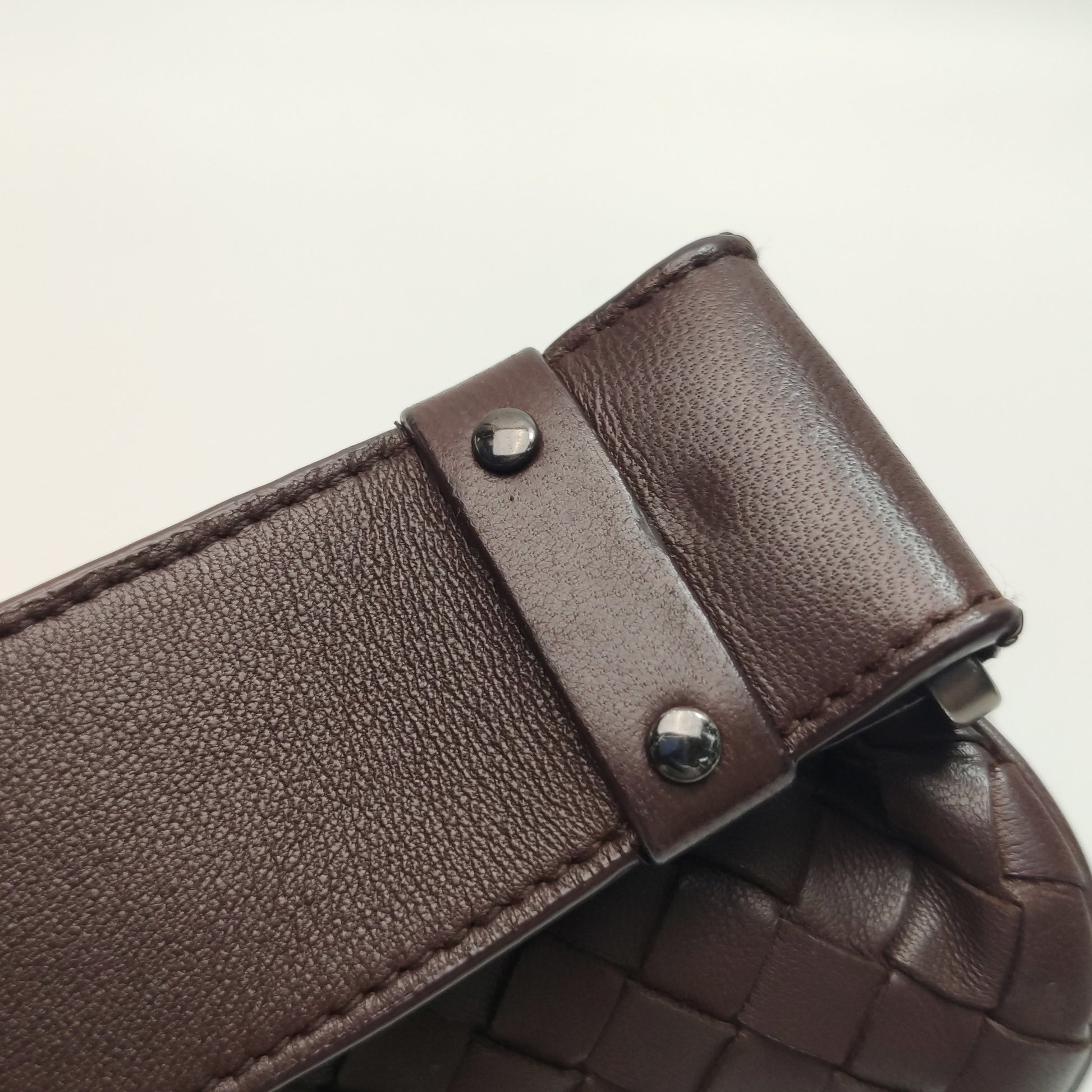 Bottega Veneta Intrecciato Double Flap Shoulder Bag
