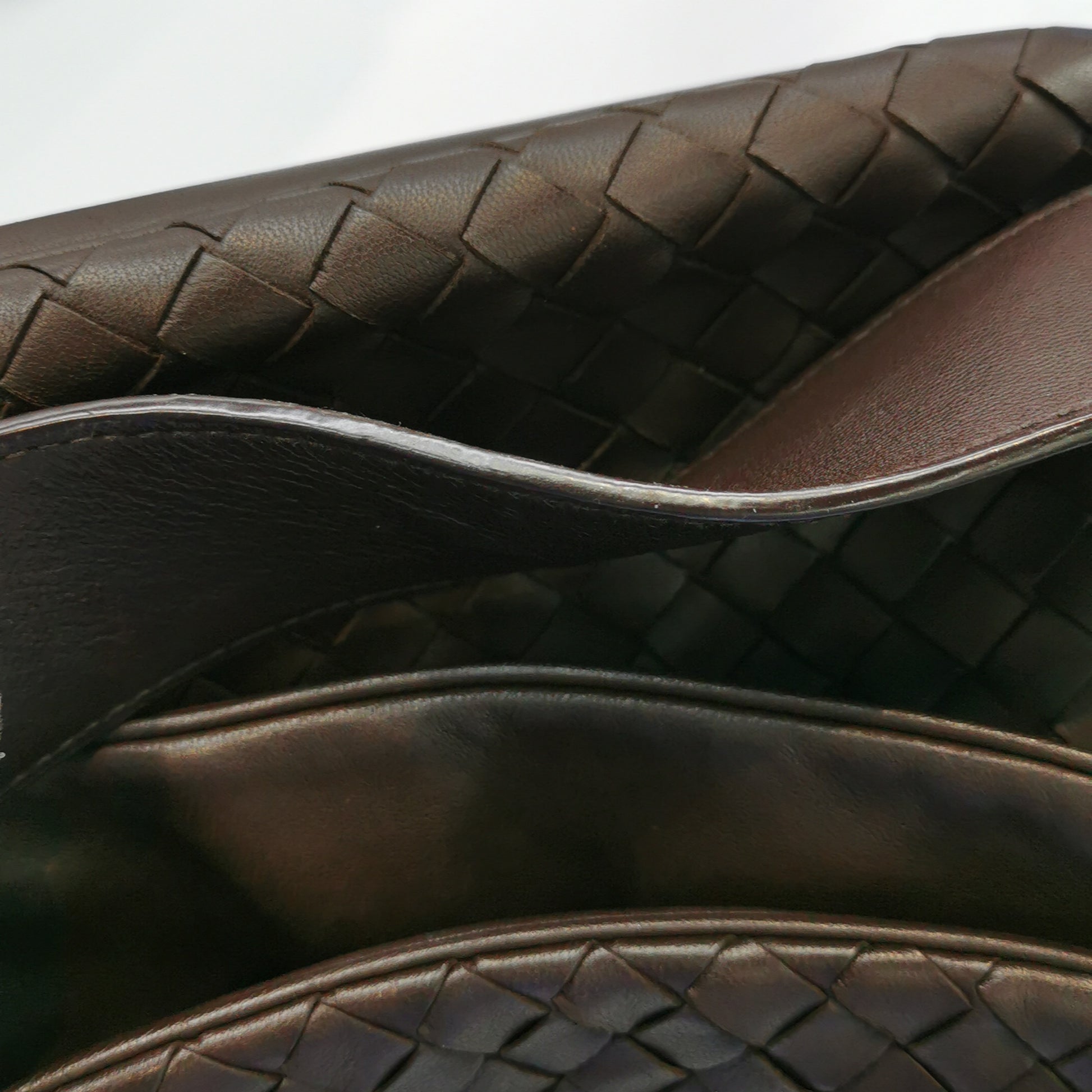 Bottega Veneta Intrecciato Double Flap Shoulder Bag