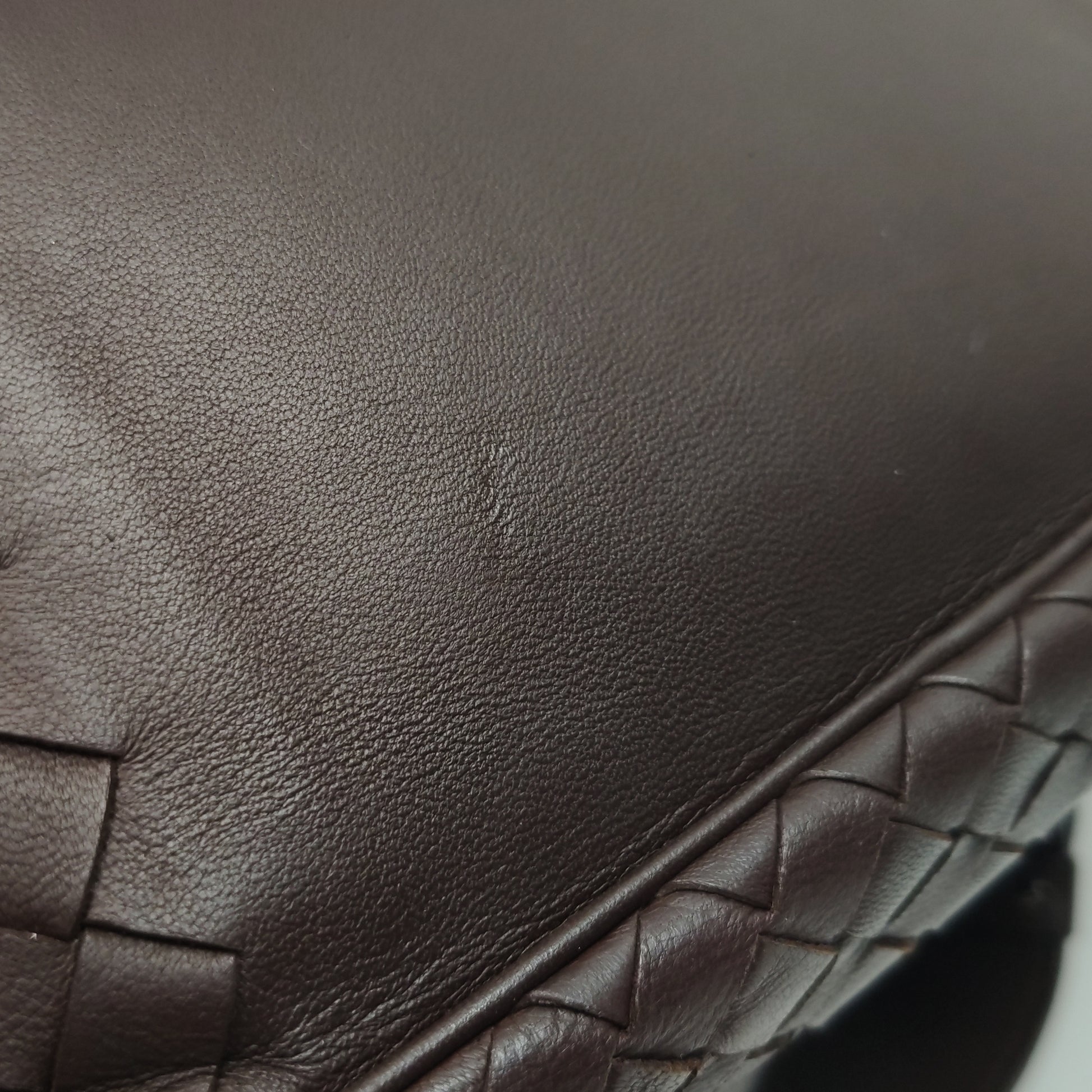 Bottega Veneta Intrecciato Double Flap Shoulder Bag