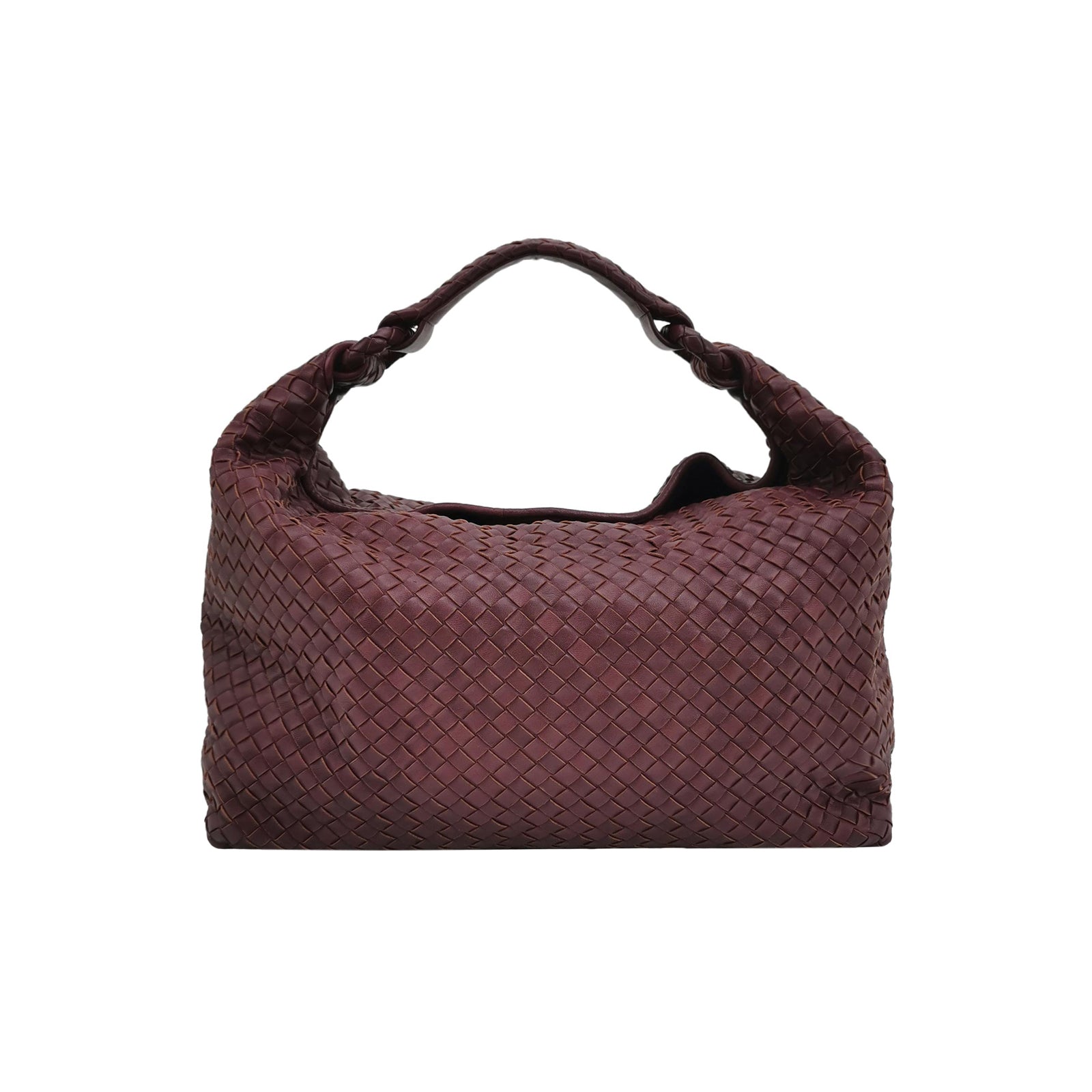 Bottega Veneta Sloane Intrecciato Hobo Burgundy