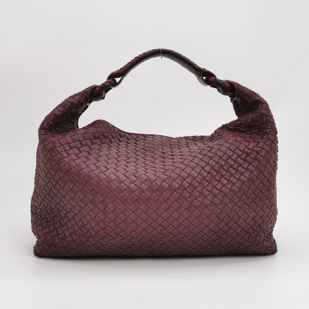 Bottega Veneta Sloane Intrecciato Hobo Burgundy