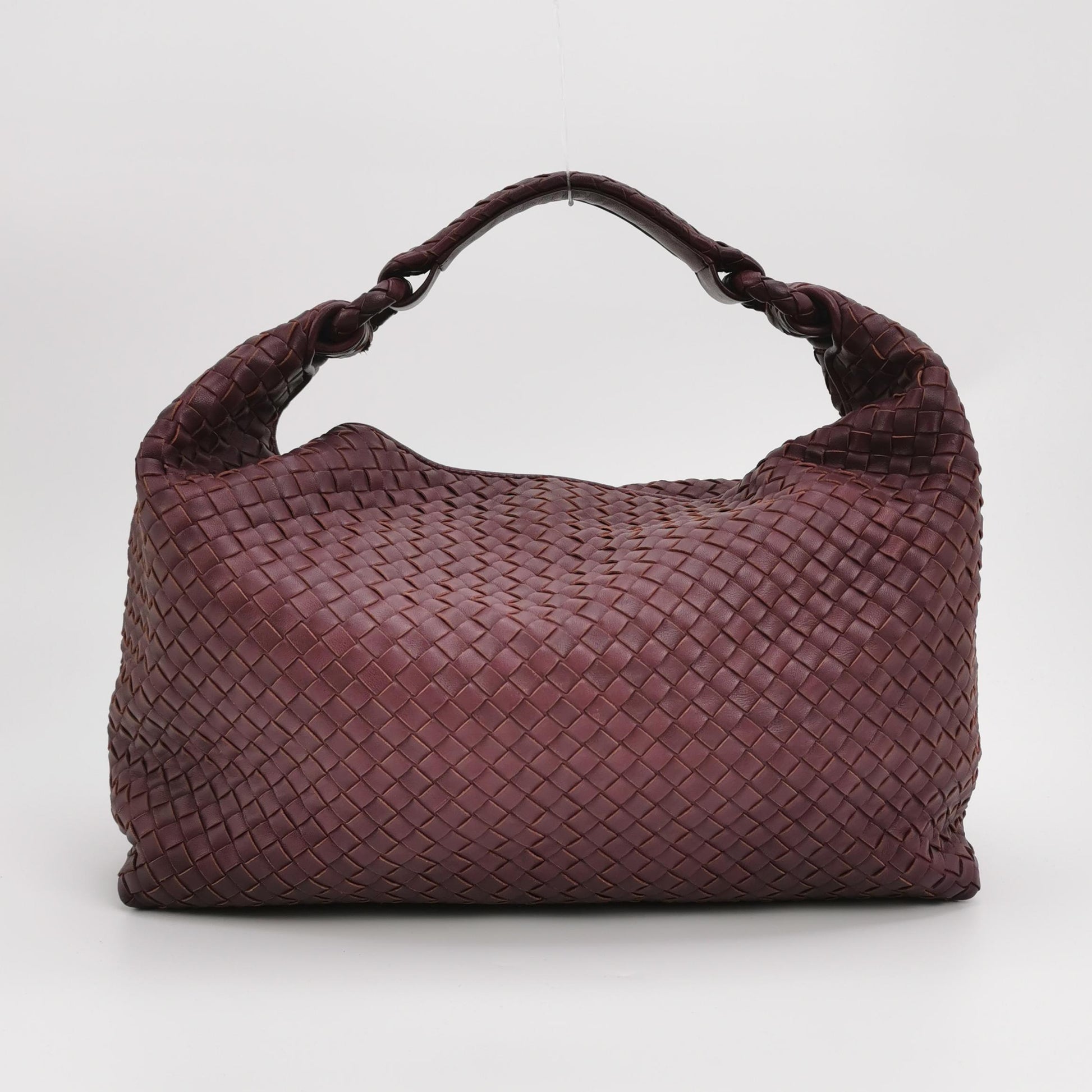 Bottega Veneta Sloane Intrecciato Hobo Burgundy