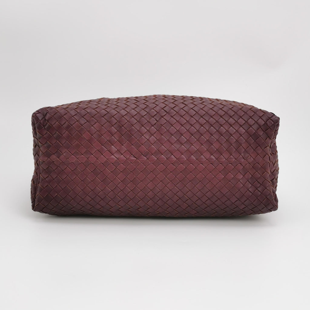 Bottega Veneta Sloane Intrecciato Hobo Burgundy
