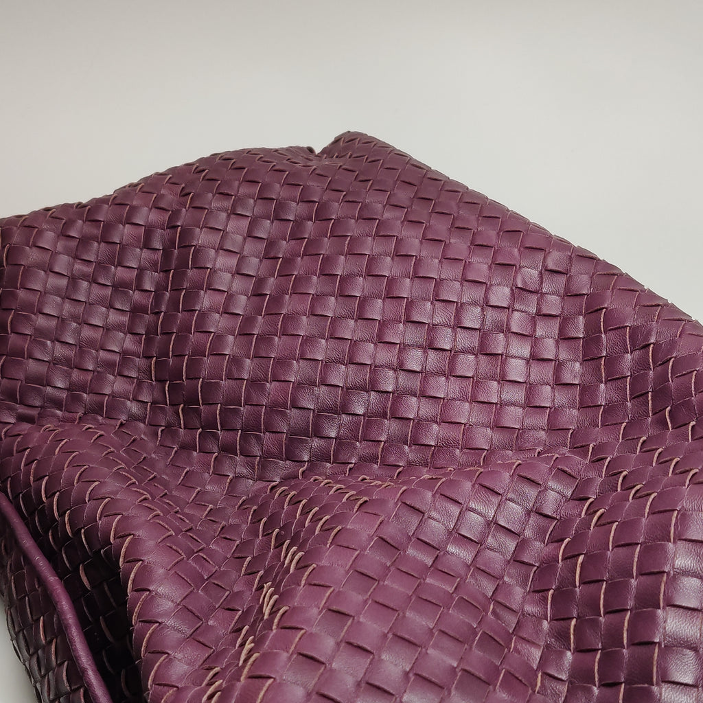 Bottega Veneta Sloane Intrecciato Hobo Burgundy