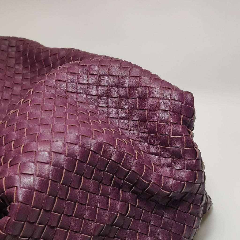 Bottega Veneta Sloane Intrecciato Hobo Burgundy